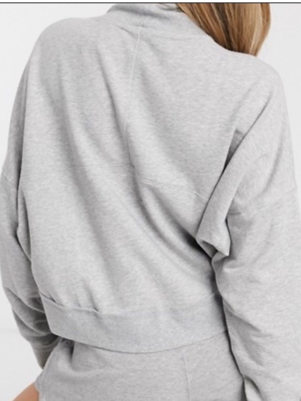 Free People Movement Gray Lara Pullover Mock Neck Sweater Small - Picture 2 of 8